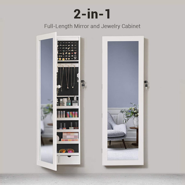 Latitude Run® Askins 14.1'' Wide OverTheDoor Jewelry Armoire with